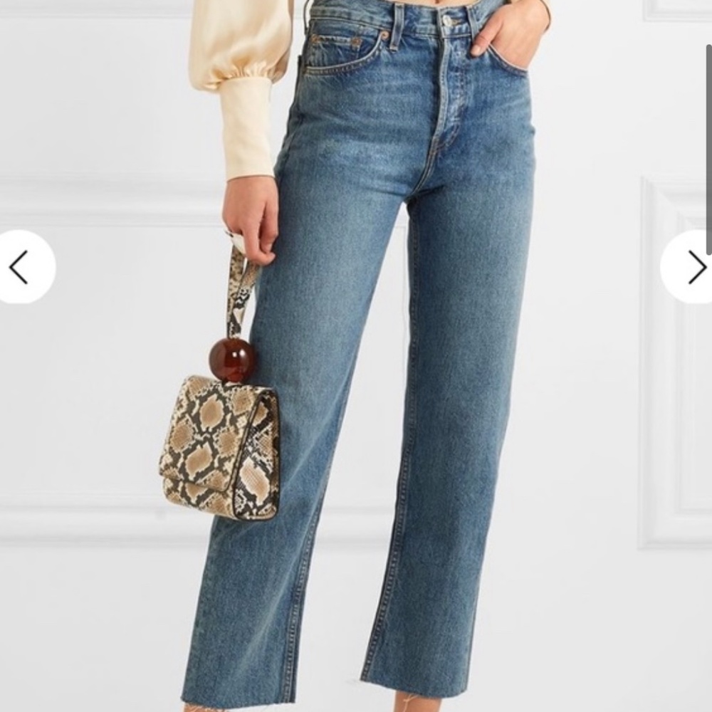 RE/DONE Originals High-Rise Straight Leg Jeans 30